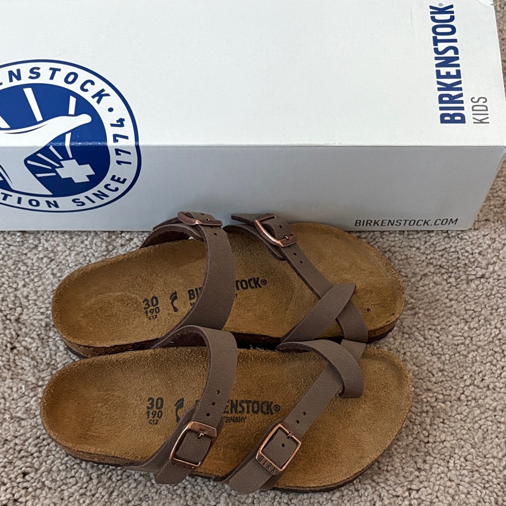 Birkenstock Kids Mayari- Mocha size 30